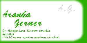 aranka gerner business card